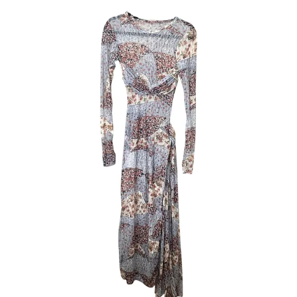 OMOL Swelle Mesh Floral Column Midi‎ Dress NWT XS *with flaw* - Image 3