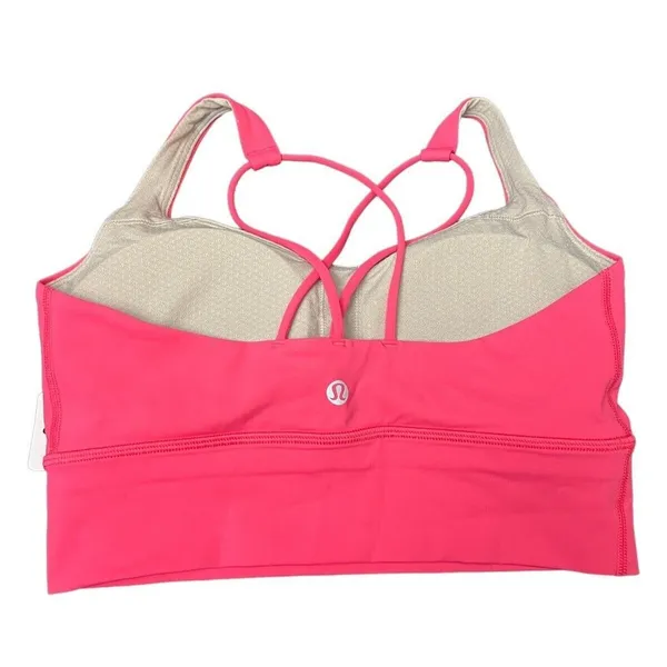 Lululemon Womens Free To Be Longline Sports Bra Lipgloss Pink LIPG Sz 8 New - Image 2