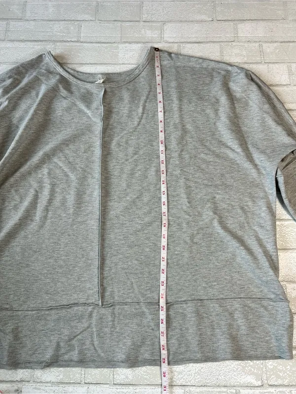 Spanx Classic Cozy Light Gray Women's Pullover Top 3X - Image 6