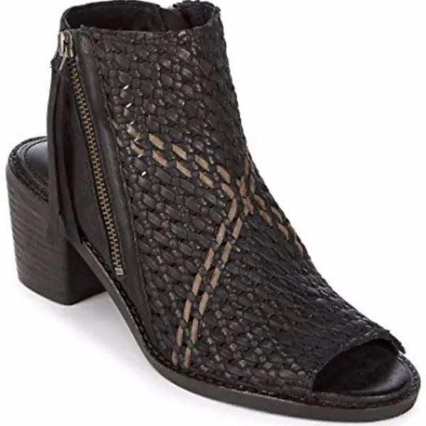 Sam Edelman Cooper Woven Side Zip Block Heel Sandals‎ Women's Size 7 Bin 21 - Image 2