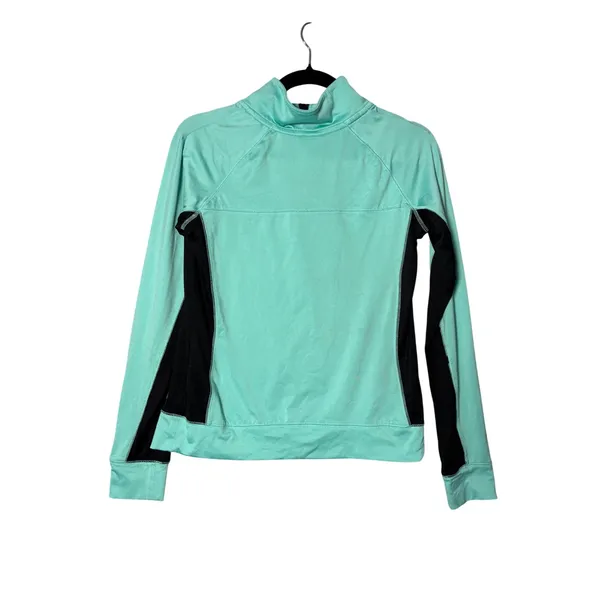 PINK‎ Victoria's Secret Women Pullover Small Mint Green Quarter Zip Athleisure - Image 2