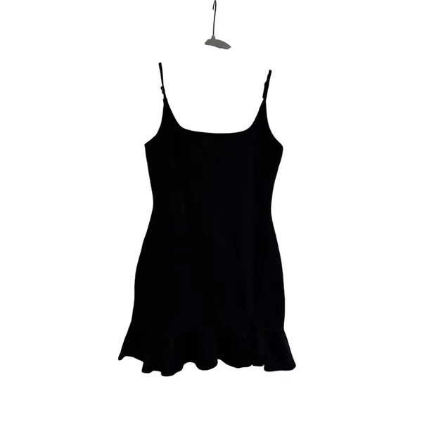 Princess Polly Women's Black Ruffle Hem Bodycon Mini Dress US 6 - Image 2