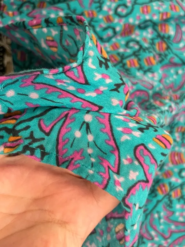 Anthropologie The Nixie Turquoise Floral Romper size‎ S - Image 8