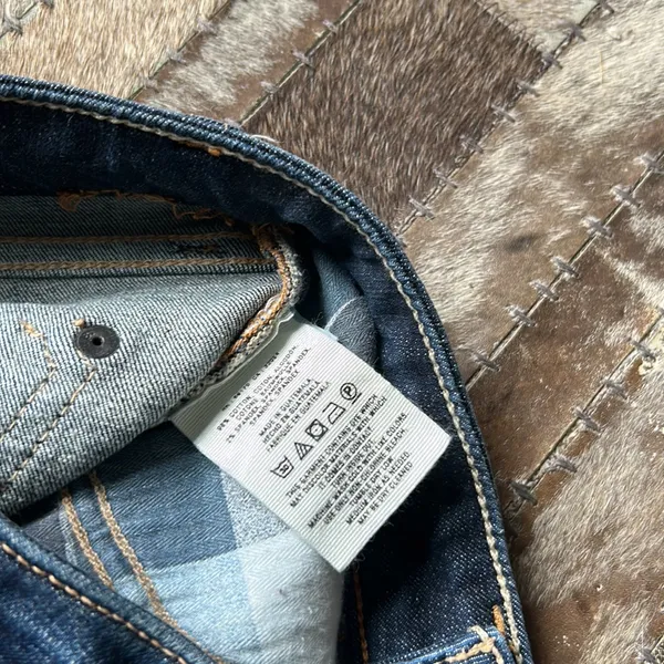 Pilcro Dark Wash Denim Flare Jeans‎ Size 25 - Image 4