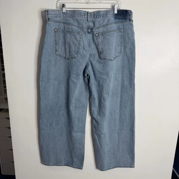 NWT Abercrombie‎ & Fitch The Ultra Loose Low Rise Size 33 Short Drapey Rigid - Image 3