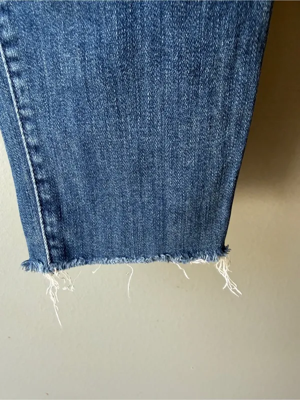 MOTHER High Rise Distressed Ankle Jeans Women’s Size 25 - Image 5