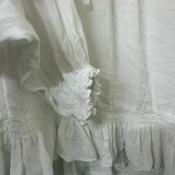 Kimchi Blue White Ruffled Blouse - Image 4