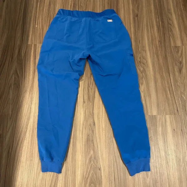 FIGS Zamora Technical Collection Scrub Pants Jogger Style Drawstring Blue Size S - Image 5