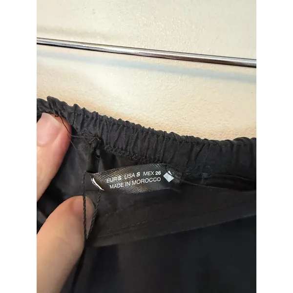 Zara black silky lyocell Pajama Lounge Pants Sz small NWT $60 - Image 6