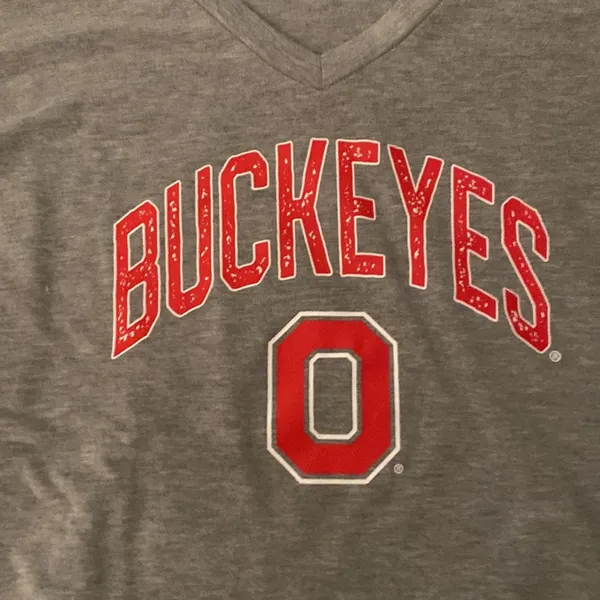 Ohio State Gameday Couture Ruffle Sleeve TShirt Sz L - Image 2