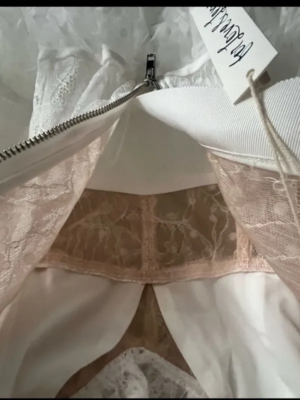 For Love & Lemons White Lace Tiered Dress NWT - Image 7