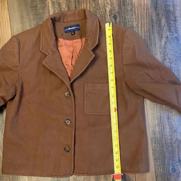 Elegant Brown Blazer Size M - Image 10