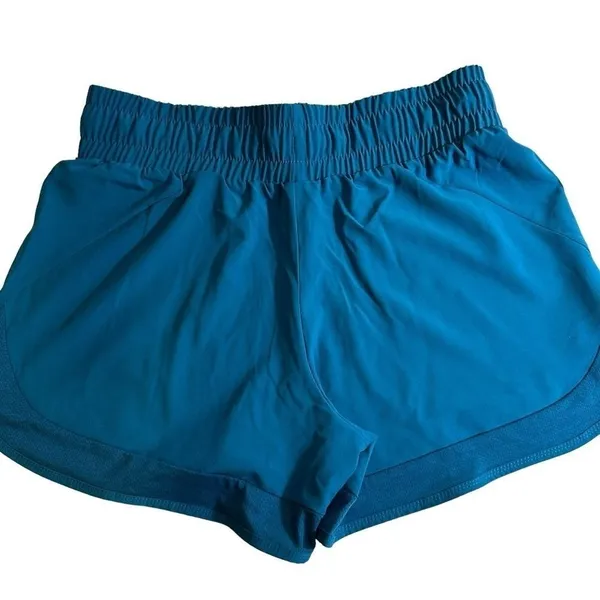 Reebok Running Shorts Women L Teal Seaport Drawstring‎ Athletic Gym NEW 3RBWH514 - Image 3