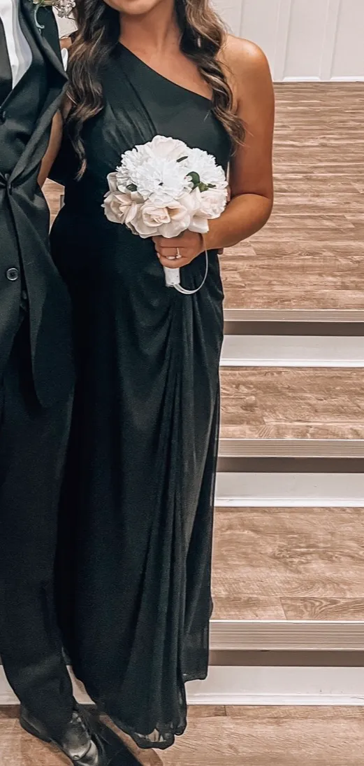 Azazie Brooke Dress Black - Image 5