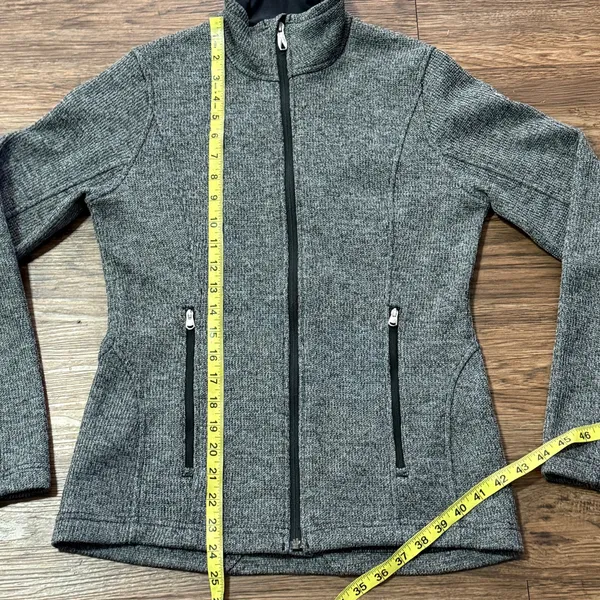 Spyder Grey Women’s Sweater Fleece Jacket Full-zip Closure Zippered Pockets Sm - Image 8