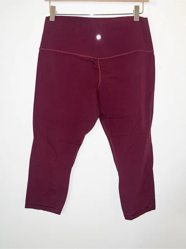 Lululemon Align Women’s High-Waist Burgundy 21” Crop Leggings - Image 5