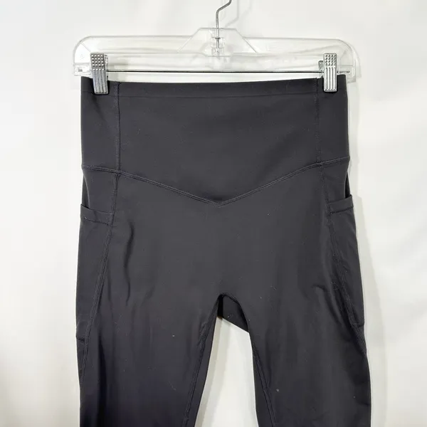 Halara Medium Leggings High Waisted Gray Side Pockets 7/8 Solid‎ Athleisure 1532 - Image 4