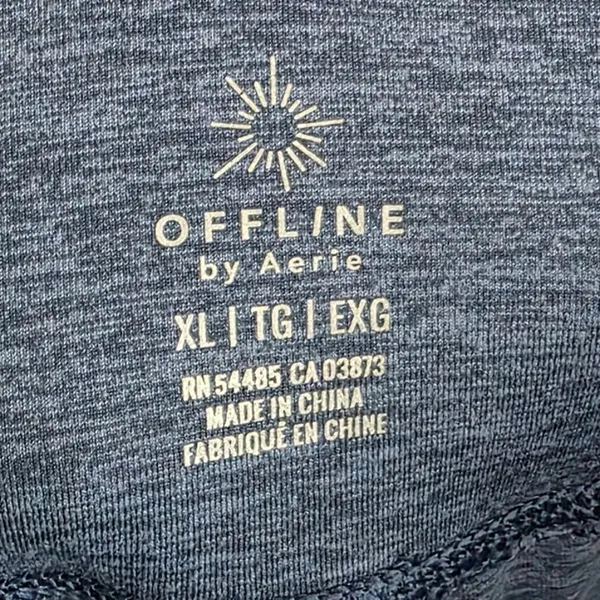 Offline by Aerie The Foldover Hugger Joggers Heather Blue Size XL - Image 6