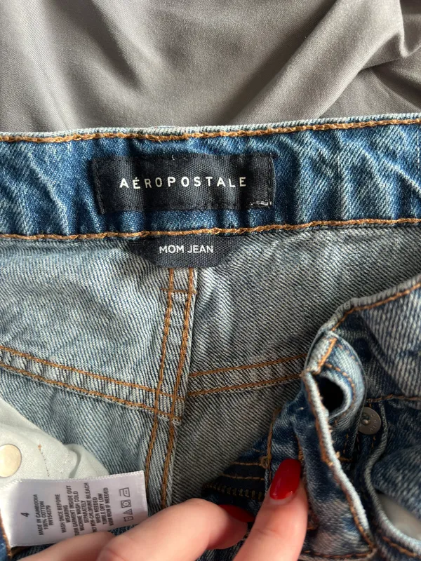Aeropostale Ripped “Mom” Jeans - Image 3