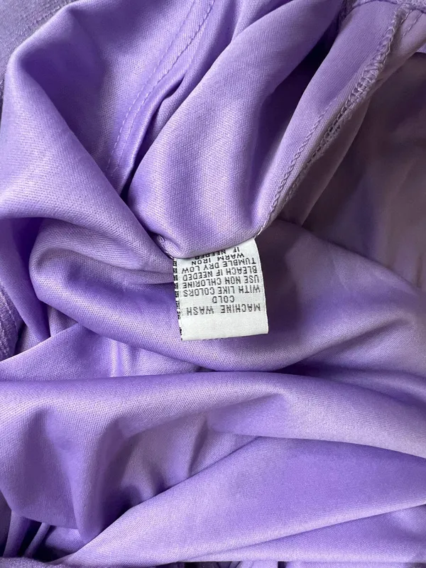 Lilac Maxi Dress Purple Size L - Image 6