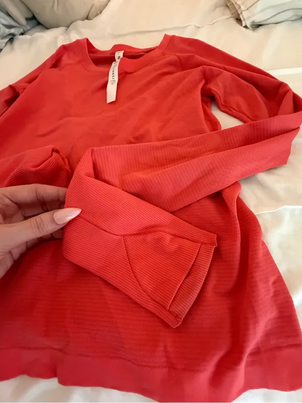 Lululemon Swiftly Tech Long Sleeve 2.0 *Race Top in Pale Raspberry - Image 3