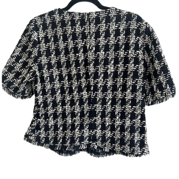 Zara Woman peplum tweed top NWOT - Image 4