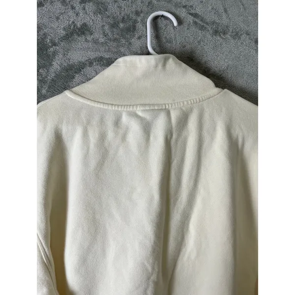 Varley Woods Sweat Sweatshirt Medium Ivory Cream Mock Neck Pullover‎ Athleisure - Image 8