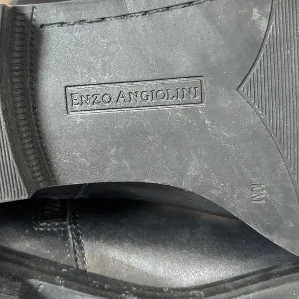 Enzo Angiolini Black Leather Eaellerby‎ Riding Boots Sz 10 Equestrian Preppy - Image 8