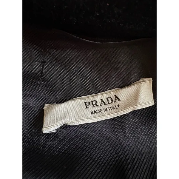 Prada Black Wool Angola Blend Jacket Size 44 US 8 - Image 6