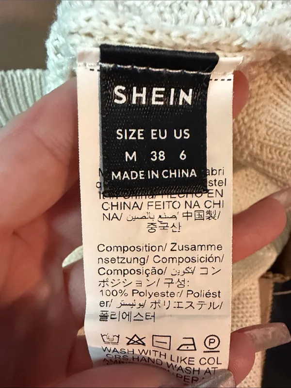 SHEIN Cream Cable Knit Tank Top - Image 4