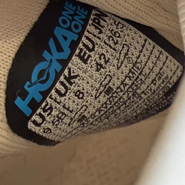 Hoka One One Kawana Mid 1169290-ABST Alabaster White Sneaker Women's Size‎ 9.5B - Image 9