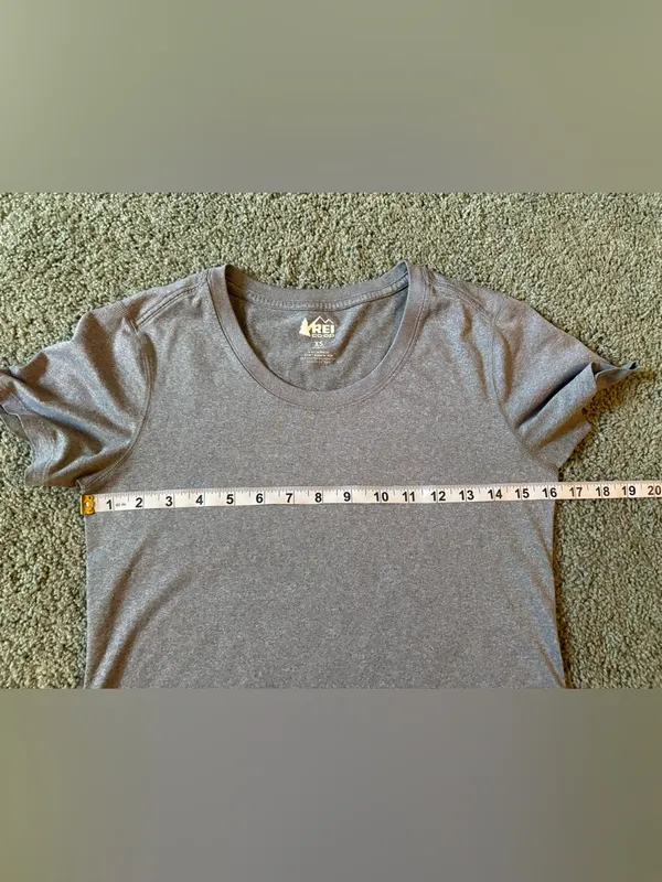 REI Co-op Gray Short Sleeve Shirt Womens Size XS Hiking Outdoor Athletic - Image 3