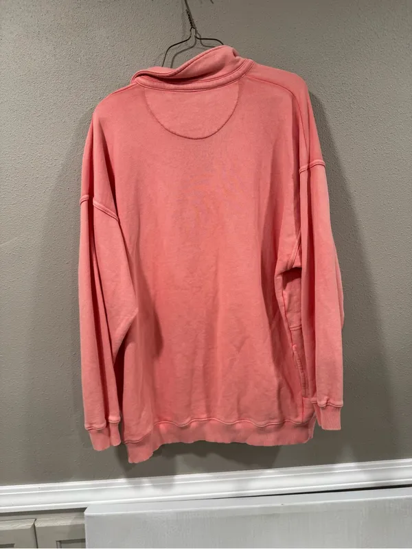 Aerie Happy Henley Everyday Polo Oversized Sweatshirt - Image 6