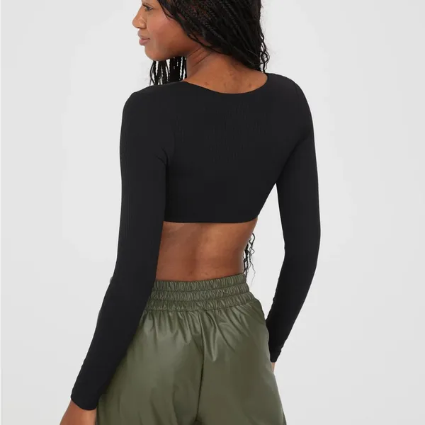 Aerie Offline Cropped Long Sleeve Top - Image 3