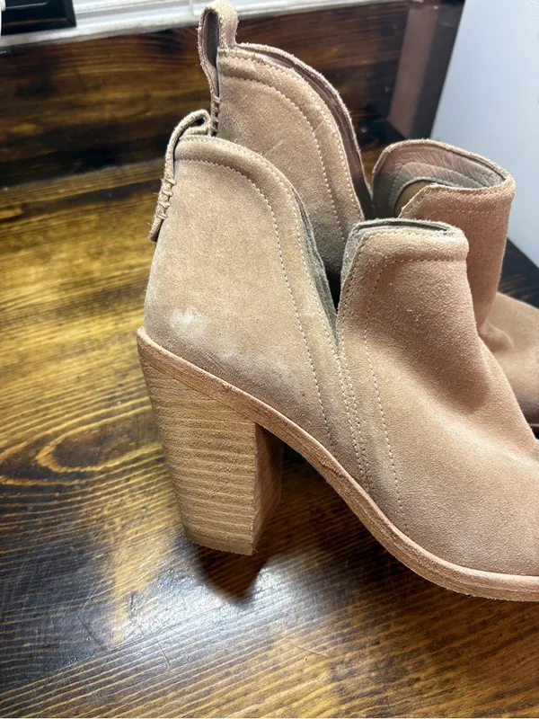 Jeffrey Campbell Tan‎ Rosee Heeled Ankle Boots Size 9.5 - Image 4