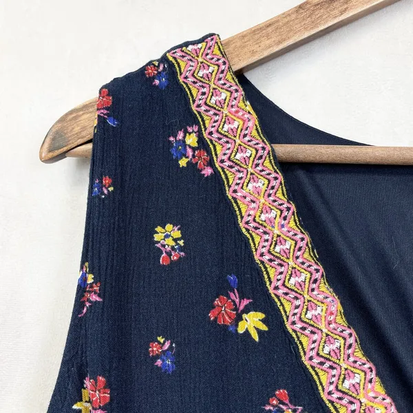 Old Navy Floral Paisley Boho Dress Women XXL Sleeveless‎ Flowy Cottagecore Indie - Image 3
