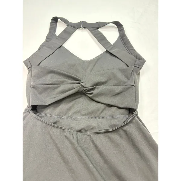 Halara easy peasy athletic black activewear dress, twist back. Size XS. tennis - Image 5