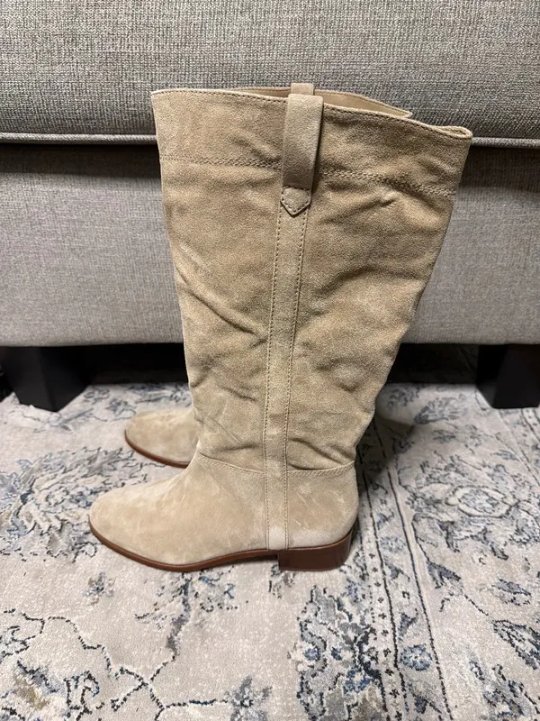 Veronica Beard Suede knee high boots - Image 4