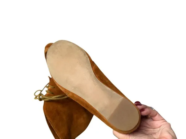 STEVE MADDEN Hazelton Tan Suede Wedge Boots Booties Size 6.5 - Image 3