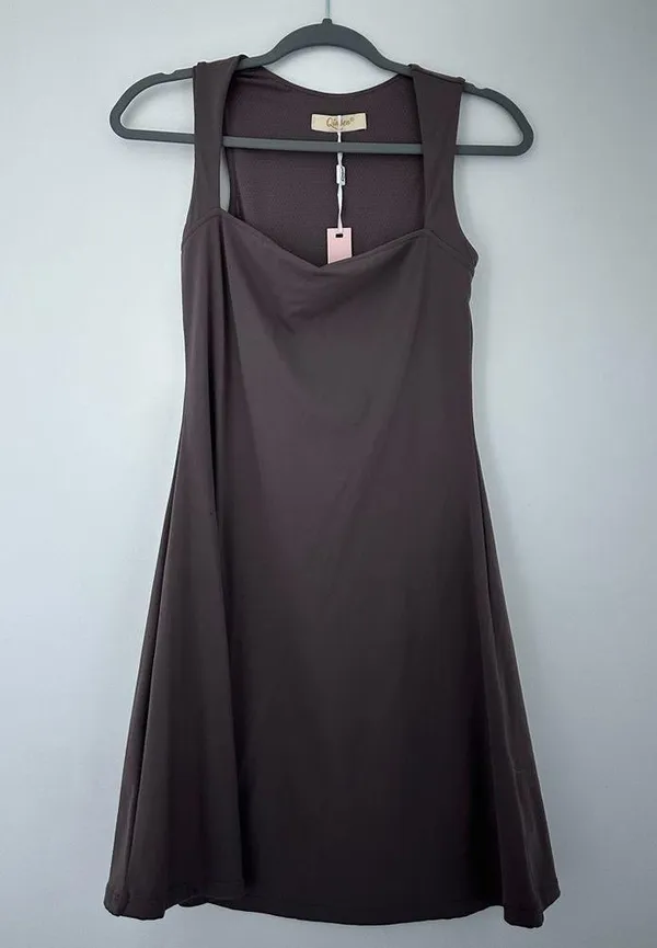 NWT QINSEN Women’s Square Neck Bodice Dress Size M - Image 3