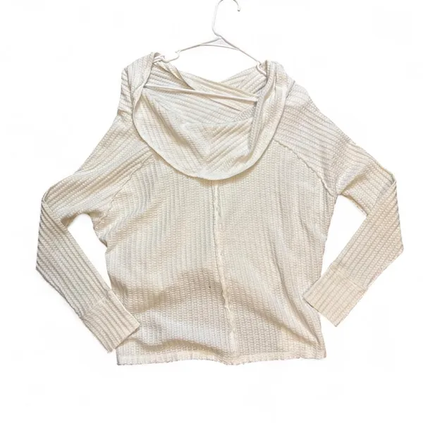 We the free cowl neck thermal sweater size small - Image 5