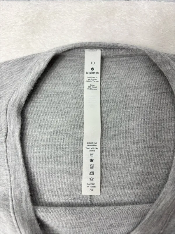 lululemon athletica Heather Gray Crewneck‎ Pullover - Image 6