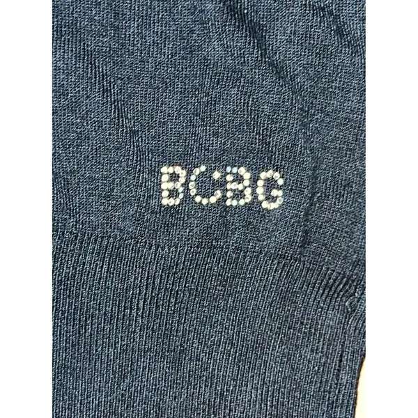 BCBG Max Azria Womens small Black Rhinestone Logo Sweater - Image 2