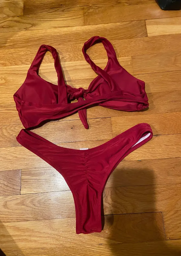 Boutique Bathing Suit Set Red - Image 2
