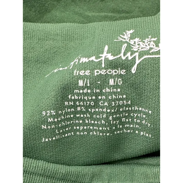 Free People Women's Green Tati Seamless Thong Tube Bodysuit M/L NWT - Image 9
