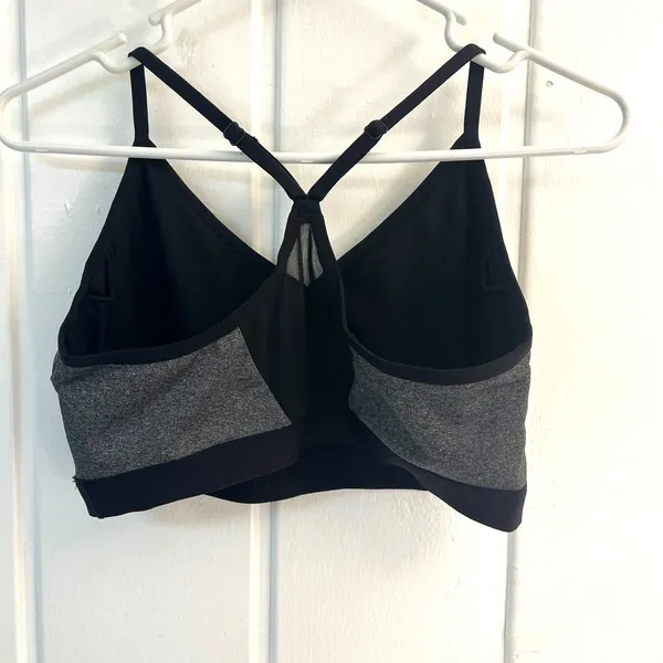 Athletic Works Grey & Black Sports Bra Sz XL 16-18 - Image 2