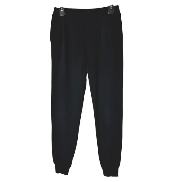 ATM Anthony Thomas Melillo Pants Women Small‎ Black French Terry Joggers Lounge - Image 2