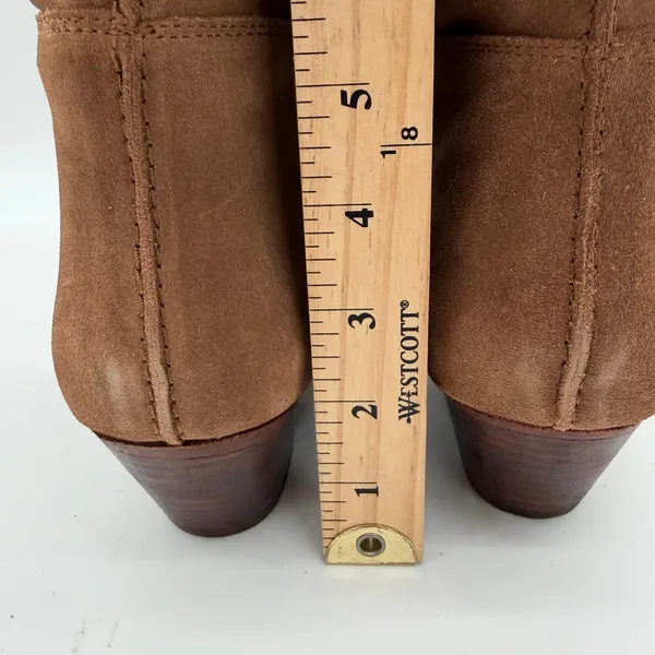 Free People Western Sway Low Slouch Tan Suede Leather Pull On Boot EU 38 US 8 - Image 6
