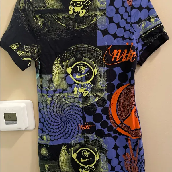 Nike Essential Rave Bodycon Dress Graphic Print Women Medium Large Runs Small - Image 7