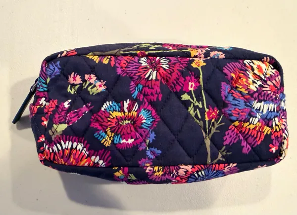 Vera Bradley | Midnight Wildflowers cosmetic case. - Image 6